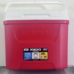Igloo 28 QT Laguna Ice Chest Cooler, Red 