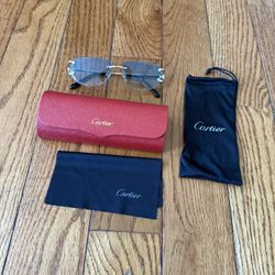 Cartier Sunglasses With Blue Tint