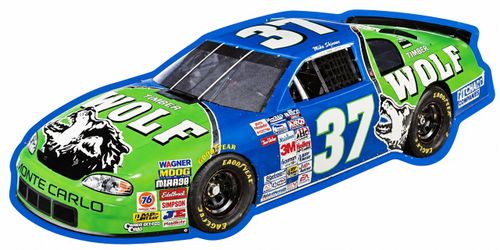 Vintage #37 Timber Wolf NASCAR Race Car Wall Decor – Mike Green