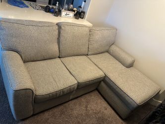 Gray L-Shaped Couch - Kevin Charles