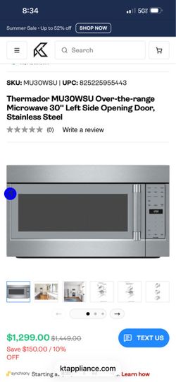 Thermador microwave
