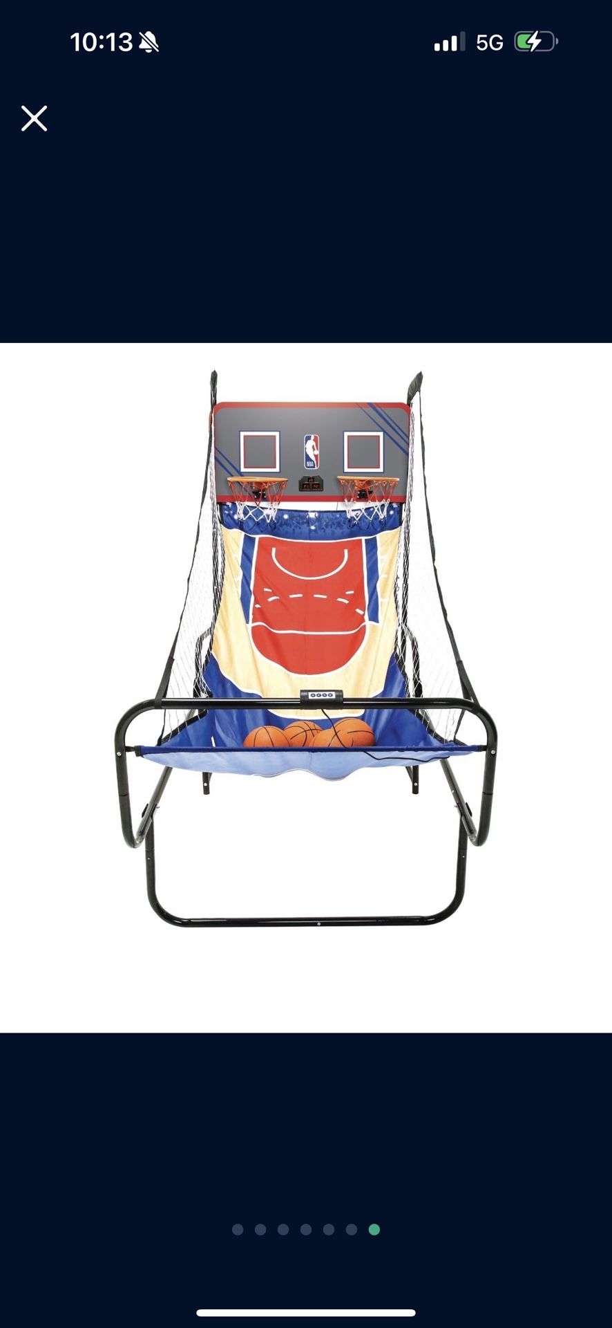 NBA Licensed Foldable Arcade Basketball Game