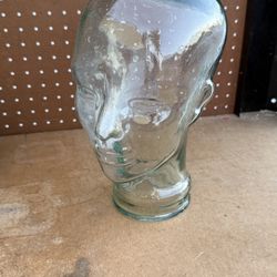 Glass Mannequin Head Display