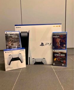 Brand New Sony Huge Disc Version Games + Controller