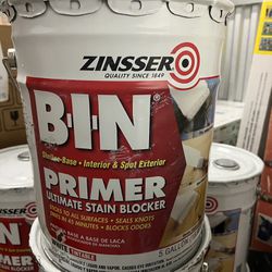 Zinsser 5 gal. B-I-N Shellac-Based White Interior Primer and Sealer