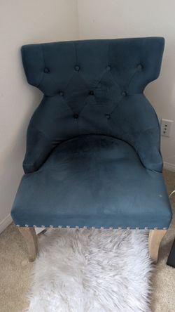 Indigo blue accent chair  $20