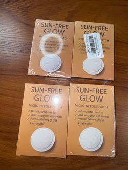 Sun-free glow micro needle patch