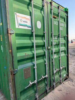 Green 40' Shipping Container — Used, Delivery Available
