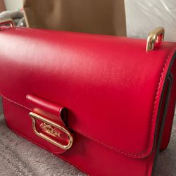 Original Coach Red Hand Bag 