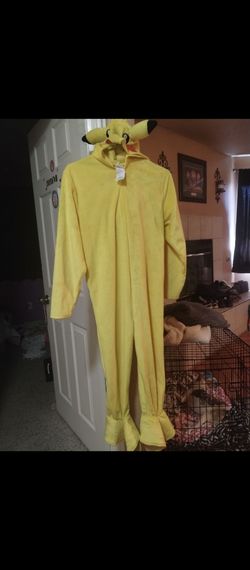 Disguise yellow Pikachu kids costume jumpsuit