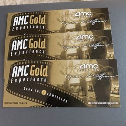 3 AMC Gold Passes