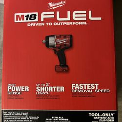 Milwaukee M18 Fuel Brushless 1/2 High Torque Impact Wrench 1600 Ftlbs Torque