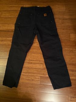 black carharrt 34x32 double knee pants