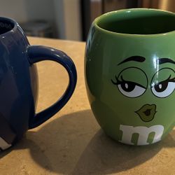 Two Ceramic M&Ms Coffee Mugs