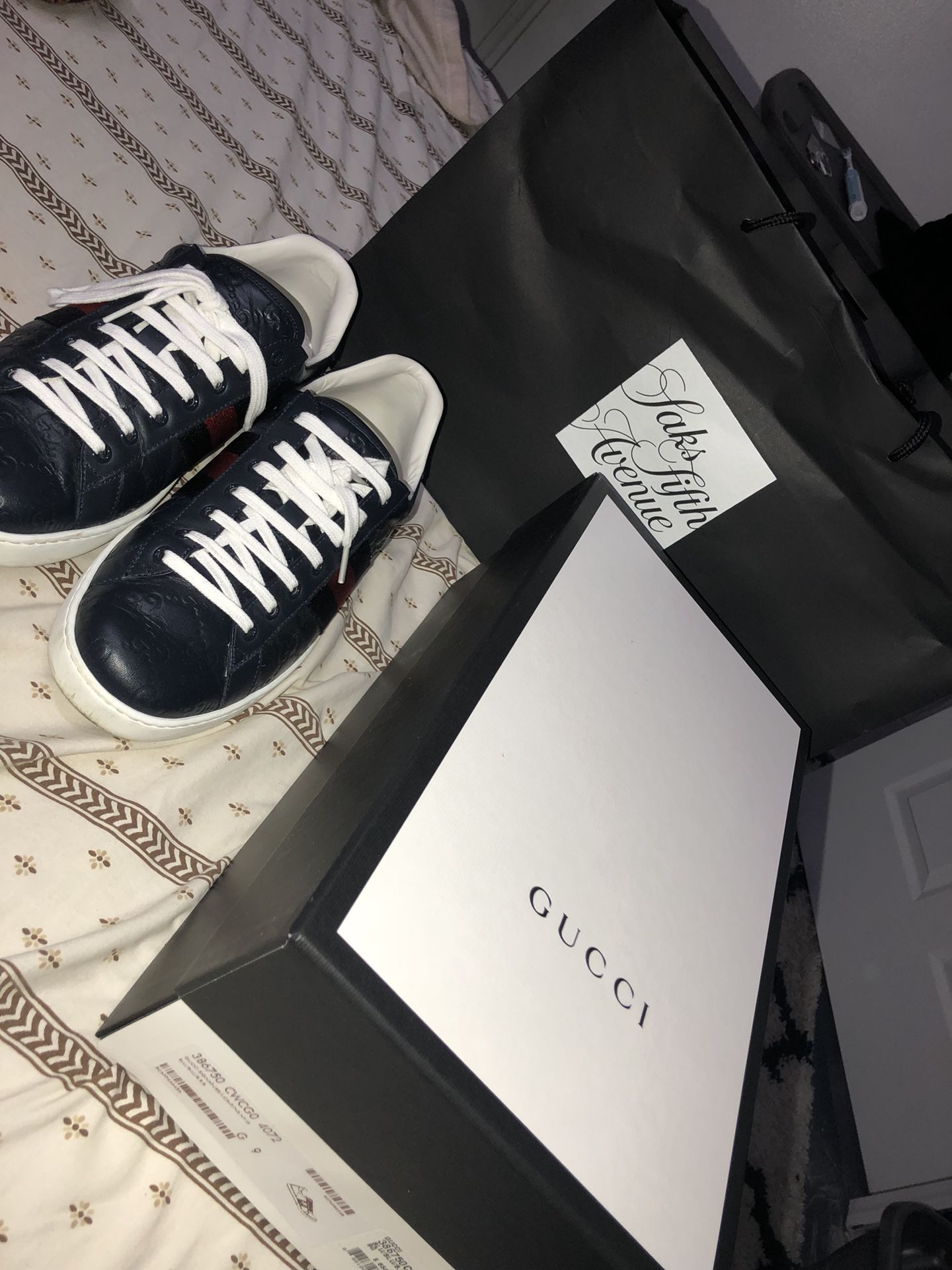 Gucci Tennis Shoes (Saks receipt + original box & bag + shoe bags) for Sale  in Cleveland, OH - OfferUp