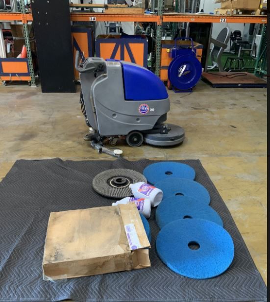 Floor Scrubber. Walk Behind