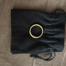 18K Yellow Gold Plated Eternity Band Ring