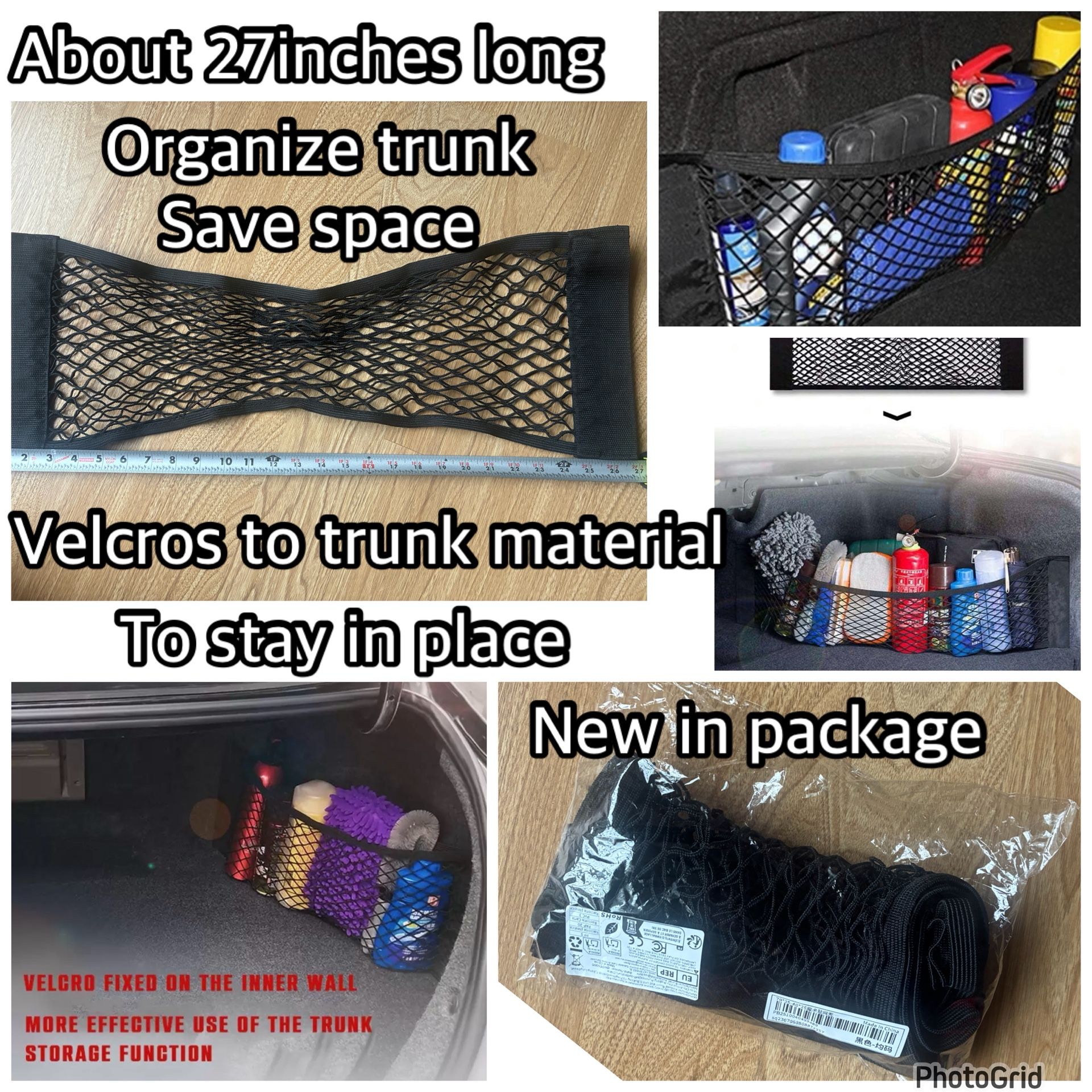 New,trunk Organizer Net Pocket $8