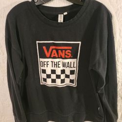 Vans Off The Wall Medium Sweatshirt Crew Neck Pullover Sweater