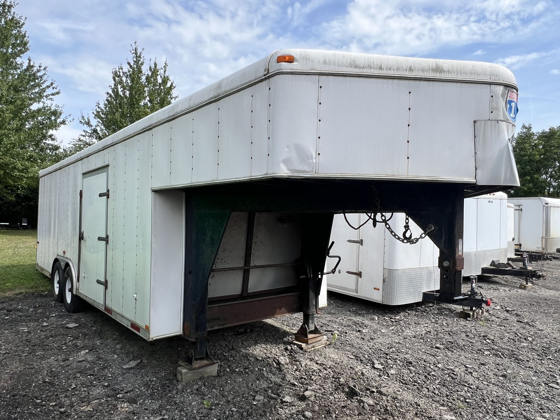 30’ Gooseneck Enclosed Trailer with Electric Ramp Door