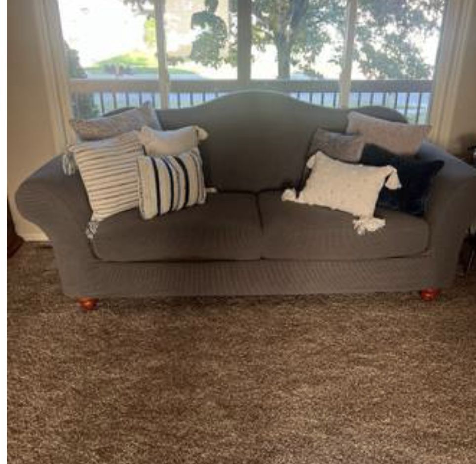 Couch With Slip Cover