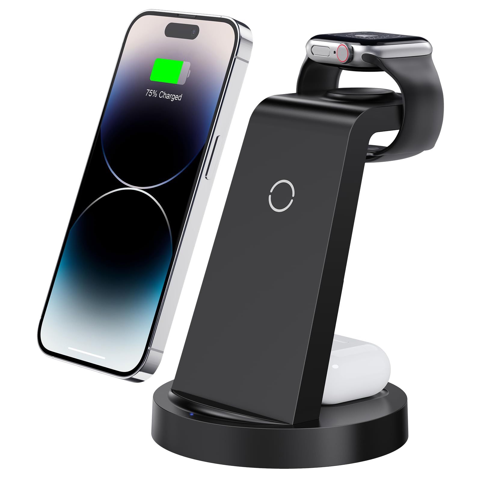 Wireless Charger for iPhone 16e 16 15 14 13 12 11 X Pro Max & Apple Watch - Wire