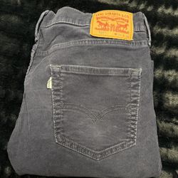 Levi's 511 Slim Stretch Men’s 34x34 Navy Corduroy Jeans in good shape!