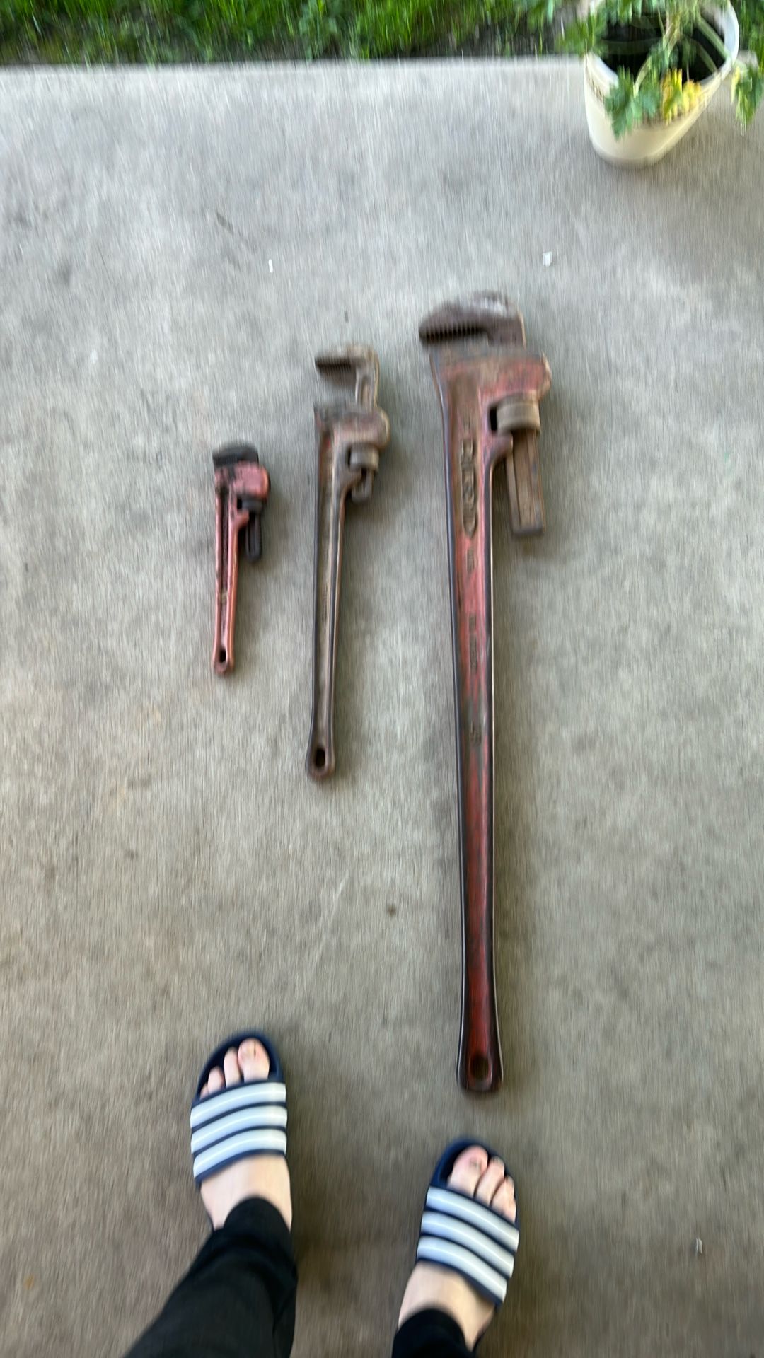 Three Vintage Pipe Wrenches!!