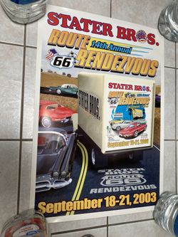 Route 66 Rendezvous Poster. 2003