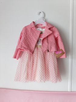 young hearts Baby Dress Set Size 18M NWT