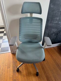 Branch Ergonomic Office Chair Pro — Sky Blue Mesh, Great Condition