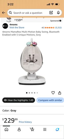 4mom baby swing