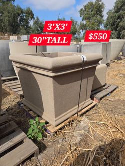 CONCRETE CEMENT PLANTER $550 EACH