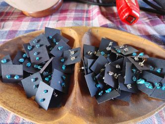Real turquoise earring studs $8 pair