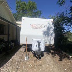 Camping Trailer Roo Rock wood White 