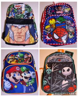 Character back packs