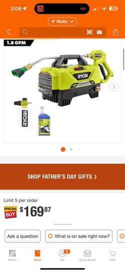 Ryobi pressure washer