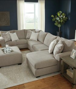 Baranello Stone Color Comfortable Sectional By Ashley Furniture In