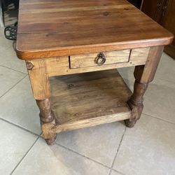 Wood End Table 