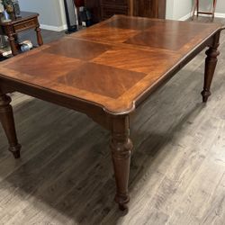 cherry wood dining room table 