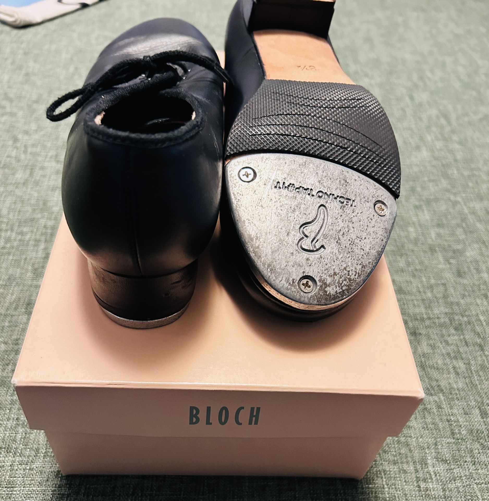 Bloch Black Leather Men's Tap Shoes Size 8.5