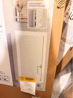 Medicine cabinet white - 16”x26” (2pc)
