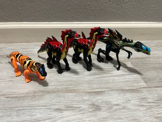 Vintage Kenner 1998 Jurassic Park Chaos Effect Lot - Rare Mutant Hybrid Dinos