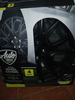 Auto Drive  4pk Wheel 🛞 Covers Black