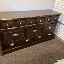 Wood Lowboy Dresser