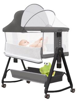 New Jestonten 3-in-1 7-Height Adjustable Baby Bedside Bassinet Retail $139.00