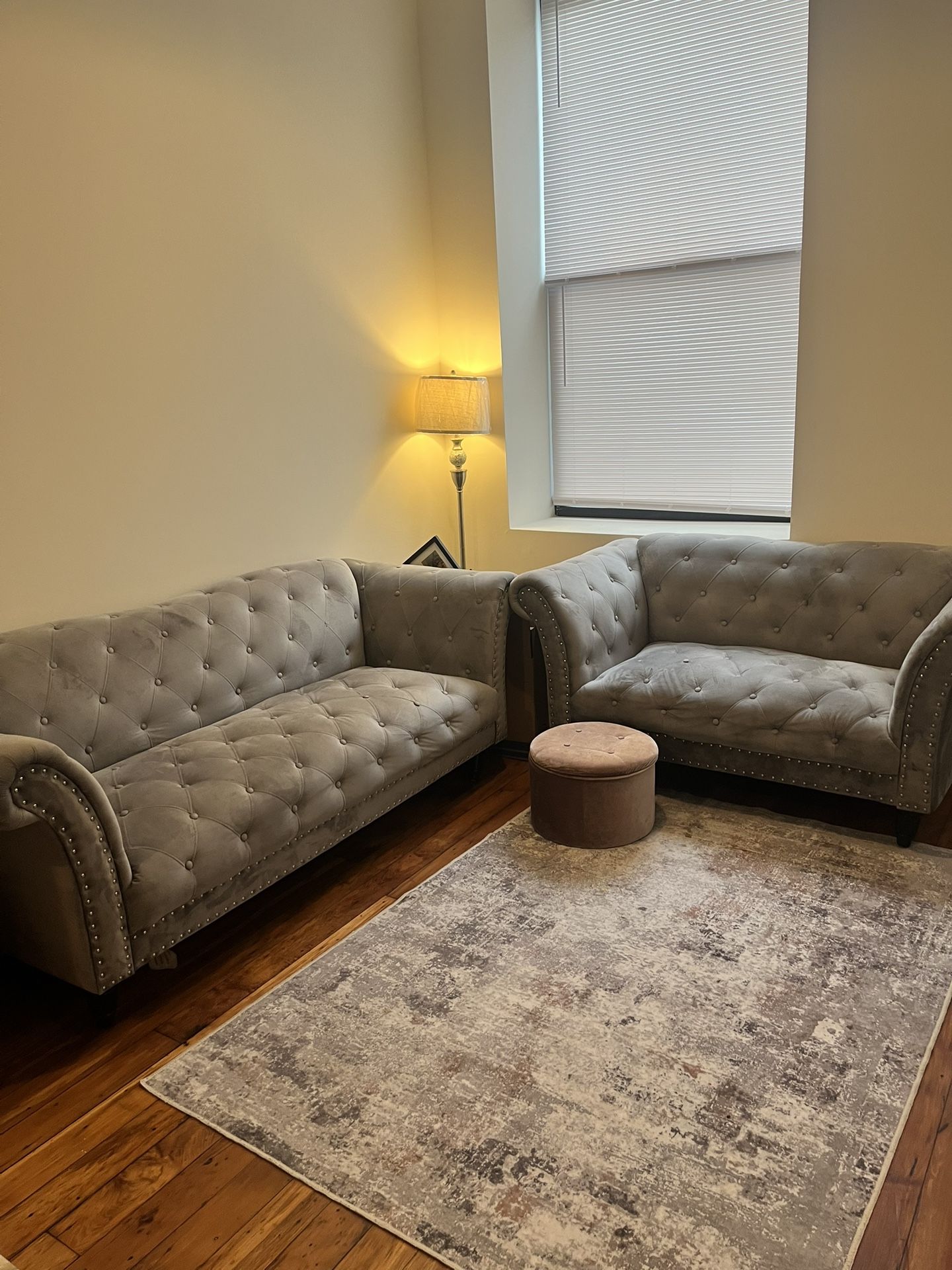 Couch and loveseat