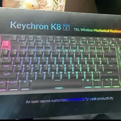 Keychron K8 Version 2 TKL Wireless Mechanical Keyboard, QMK
