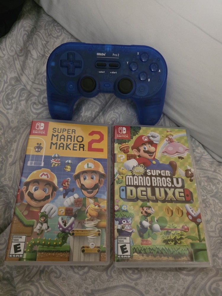 Nintendo Switch Games + Controller