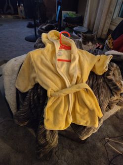 Yellow house coat baby 0/9 mos